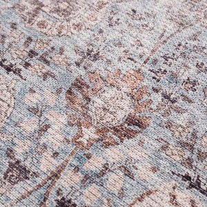 Hauteloom Dauis Blue Persian Style Washable Rug - 1 of 4