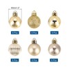 Unique Bargains Shatterproof Home Party Decorative Christmas Tree Hanging Ball Ornaments 36 Pcs - 2 of 4