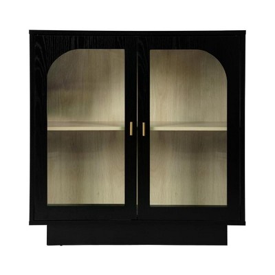 Buffet Cabinet with 2 Doors&Adjustable Shelf, Modern Kitchen Buffet Sideboard for Living Room, Kitchen with Golden Handles for Living Room, Kitchen