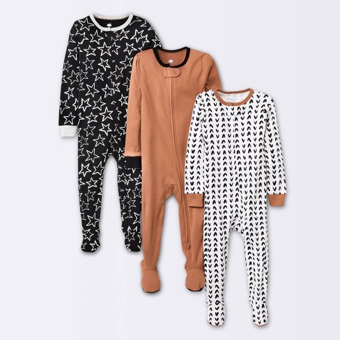 SLEEP ON IT Kids' Rib Fitted Three-Piece Pajamas