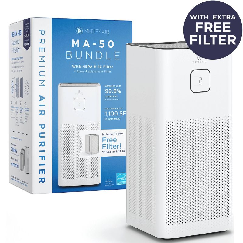 Medify Air MA-50 Value Pack White with 1 extra filter, 1 of 6