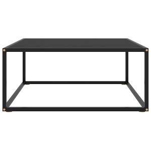 vidaXL Coffee Table Black and transparent - 1 of 4