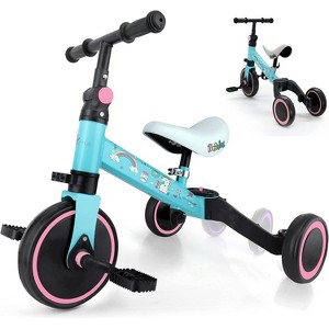 Toddler Bike with Adjustable Seat Height, Removable Pedals, Carbon Steel Frame for 10-36 Months - 1 of 4