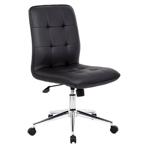 Modern Mid Back Executive Chair Ivory - Boss Office Products