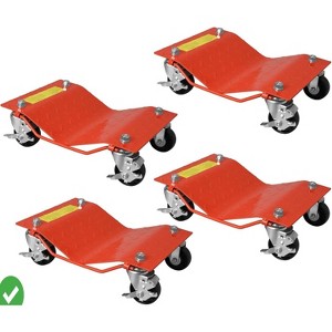 Heavy Duty Car Dollies Set (2/4-Pack, 3000/6000LBS Capacity) Wheel Dolly for Moving Vehicles Trucks  Motorcycles Trailers & Disabled Cars - 1 of 4