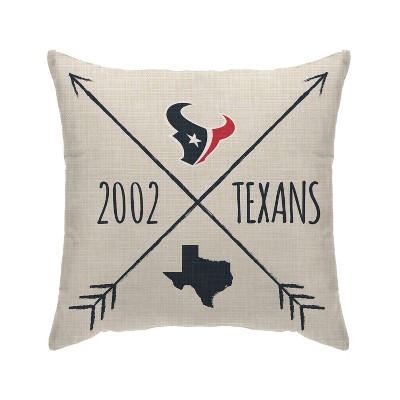 NFL Houston Texans Cross Arrow Decorative Throw Pillow