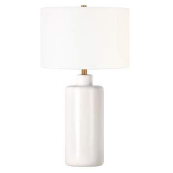 Hampton & Thyme 25" Tall Ceramic Table Lamp with Fabric Shade