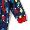 PATPAT Christmas Family Matching Long-sleeve Allover  Colorful Flower StringPrint One Piece Pajamas For Family Couples - 4 of 4