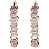 Pavilion Gift Company - Crystal Classic in Rose Gold - 1.5" Austrian Crystal Hoop Earring - Earrings - 4 of 4