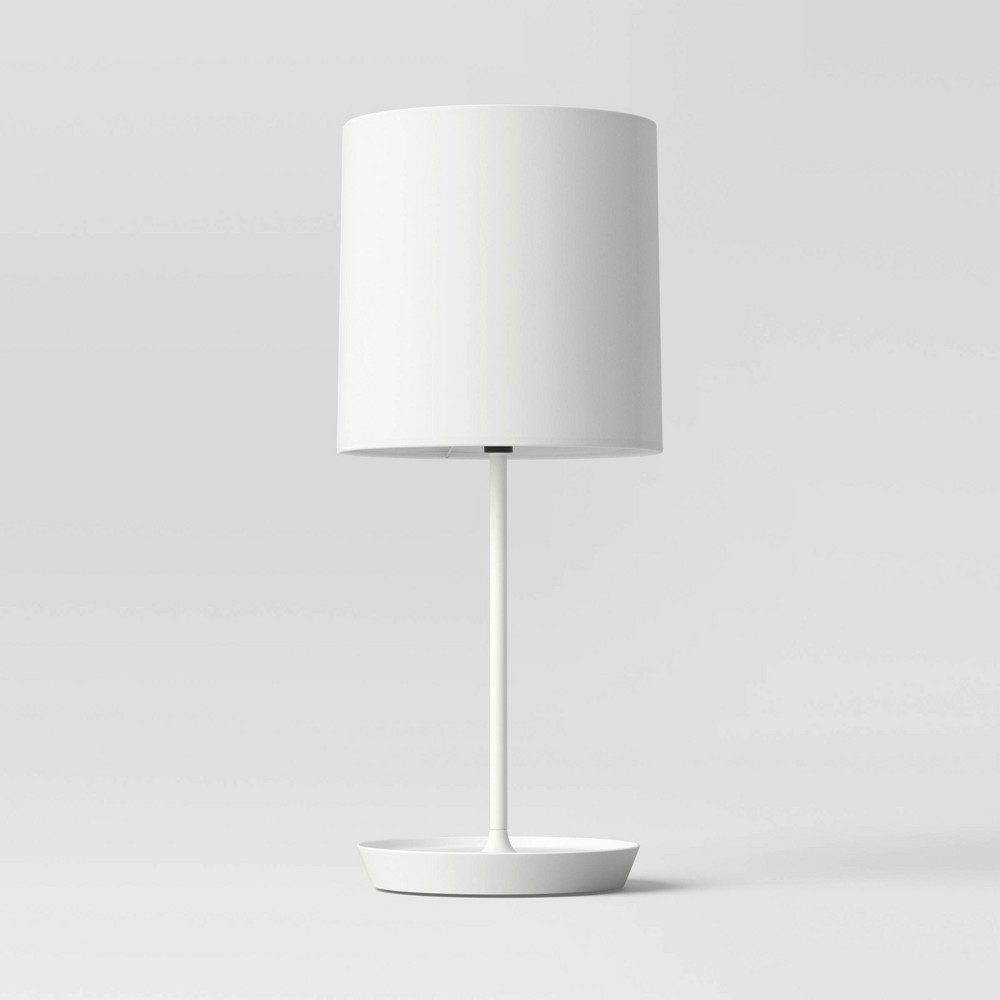 Photos - Floodlight / Street Light Stick Table Lamp White  - Room Essentials™: Moder(Includes LED Light Bulb)