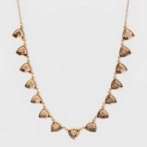 Triangle Stone Frontal Necklace - A New Day Peach, Women