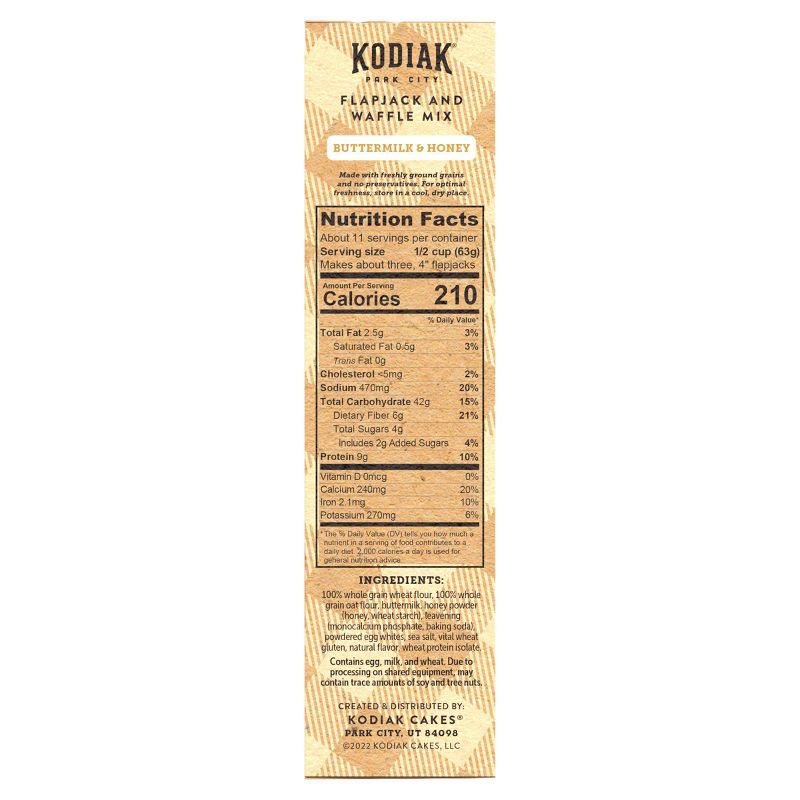 Kodiak Frontier Flapjack &#38; Waffle Mix Buttermilk &#38; Honey - 24oz, 6 of 11