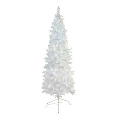 Northlight 6' Pre-Lit Glimmer Iridescent Spruce Artificial Christmas Tree - Clear Lights