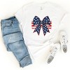Simply Sage Market Blue and White Star Bow Coquette Short Sleeve Tee - 3 of 4