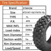 set of 2 All Terrain Tires atv tires 21X7-10(175/70-10) 4PR Tubeless - 3 of 4