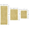Fantasia Bath Rug Collection Cotton Shaggy Pattern Tufted Set of 3 Bath Rug Set - Home Weavers - 2 of 3