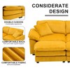 PAGED Corduroy Sofa Comfy Deep Seat Couch with 2 Back Pillows, 2 Toss Pillows and 2 Ottoman for Living Room, Home Office - 2 of 4