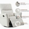 CAVINAS Rocking Recliner Chair, Swivel Nursery Rocking Chair, Swivel Chair Accent Chair, Glider Chair with Side Pocket, Home Theater Seating - 2 of 4