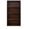 ORRD 60 inch Bookshelf No Assembly Required, Modern 4 Shelf Bookcase with Rosewood Finish, Ready to Use, Storage & Decor - 3 of 4