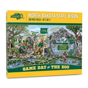 NCAA North Dakota State Bison Game Day at the Zoo 500pc Jigsaw Puzzle: Animals Theme, Ages 10+ - 1 of 3