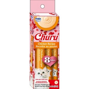 Inaba Churu Valentine's Day Chicken Flavor Cat Treats - 4oz/8ct - 1 of 4