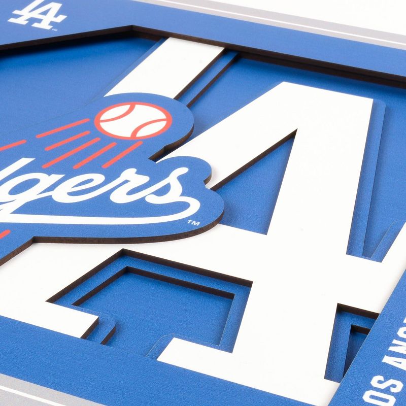 MLB Los Angeles Dodgers 3D Logo Series Wall Art - 12&#34;x12&#34;, 4 of 7