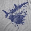 Womens Shark Ink Splatter T Shirt Funny Awesome Shark Week Lovers Tee For Ladies - Crazy Dog Women's T Shirt - image 2 of 4