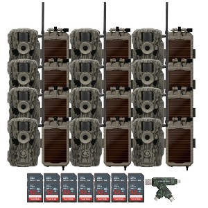 Stealth Cam (Twelve) Fusion MAX Dual Sim 36MP Trail Camera with Solar Battery Pack Camera Holder 32GB Memory Card and Card Reader - 1 of 4