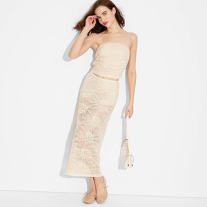 Women's Mid-Rise Sequin Lace Midi Skirt - Wild Fable™ - 1 of 3