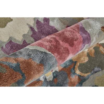 Dafney 2' x 3' Multicolor Floral Wool Accent Rug