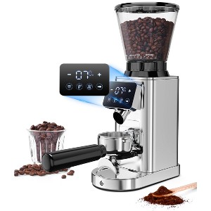 Coffee Grinder, Coffee Bean Grinder with 24 Grind Settings, LED Control Panel, Detachable Funnel Stand, 40mm Stainless Steel Conical Burr Grinder - 1 of 4