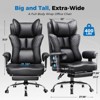 COMHOMA Desk Office Chair 400LBS, Big and Tall Computer Chair, Wide Ergonomic Chair with Footrest - 2 of 4