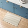 1'8"x2'6" Low Profile Kitchen Mat Oatmeal Striped - Room Essentials™ - 2 of 4