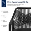 Best Choice Products Set of 2 Indoor/Outdoor Aluminum Woven Rope Dining Chairs w/ Armrests - 3 of 4