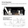 JUJABU Drop-In Stainless Steel Kitchen Sink with Accessories (Pack of 5) -33"x22"x10" - 3 of 4