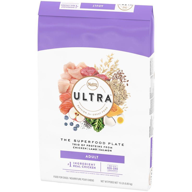 Nutro Ultra Superfood Plate Chicken, Lamb & Salmon Adult Dry Dog Food, 6 of 8