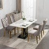 Modern Upholstered Dining Chairs Set of 2, Dining Chairs with High Back,Velvet Cushion Dining Chairs for Kitchen or Dining Room-Maison Boucle - 3 of 4