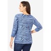 Jessica London Women's Plus Size Stretch Cotton Scoop Neck Tee - 3 of 4
