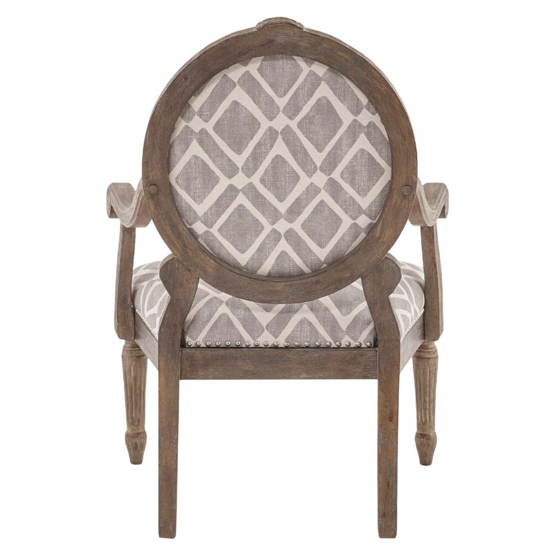Hudson Exposed Wood Armchair - Gray/White, 4 of 10