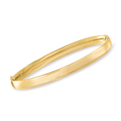 Ross-Simons 18kt Gold Over Sterling Polished Bangle Bracelet