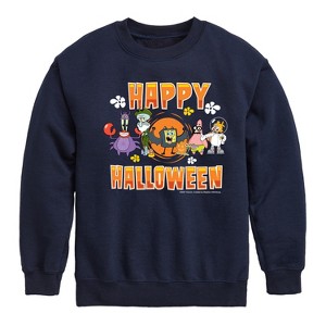 Boys' - SpongeBob SquarePants - Happy Halloween Graphic Long Sleeve Fleece Sweatshirt - 1 of 4
