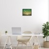 Stupell Industries Girl Following Bird Yellow Dress Vivid Green Landscape Black Framed Giclee Art - 2 of 4