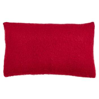 Faux Mohair Poly Filled Throw Pillow - Saro Lifestyle
