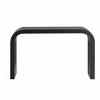 52'' Wooden Narrow Console Table, Curved Edge Entryway Table with Natural Texture, Contemporary Design for Living Room, Hallway – Cuddlewood - 3 of 4