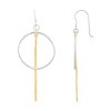 Silpada 'Catching Lights' Sterling Silver with 14K Yellow Gold Plating Drop Earrings - 2 of 4