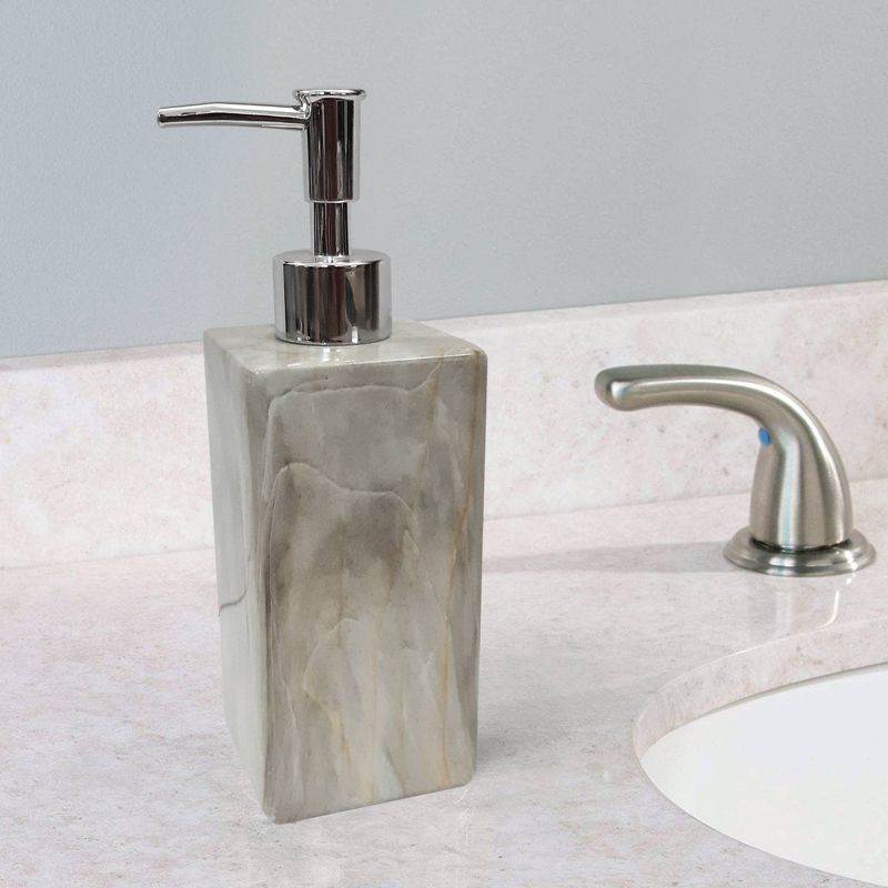 Stone Hedge Resin Refillable Liquid Soap Dispenser - Nu Steel, 4 of 7