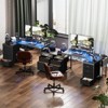 Aheaplus Reversible L Shaped Computer Desk with Fabric File Drawers - 3 of 4