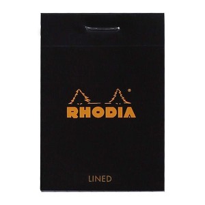 Rhodia Staplebound Notepad - Lined 80 sheets - 2 x 3 - Black cover - 1 of 4