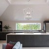TOBILI 8-Light Pendant Lighting for Kitchen Island Geometric Brushed Nickel Ceiling Mount Light Fixture for Dining Room, Hallway - 3 of 4