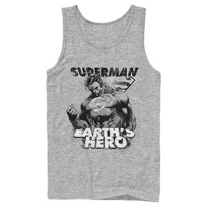Men's Superman Grunge Earth's Hero Tank Top - 1 of 4